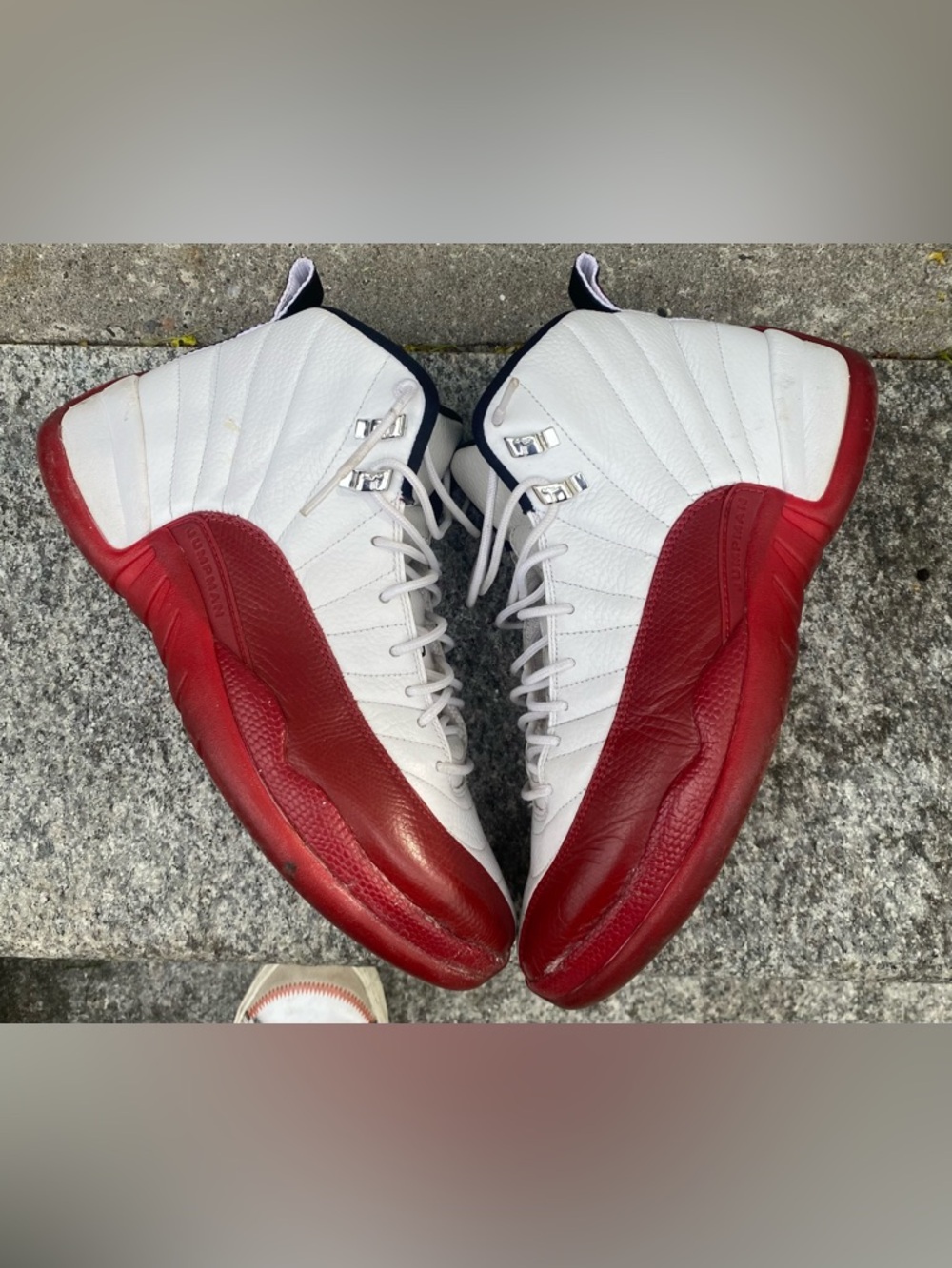 Air Jordan 12 Cherry White Red 130690-110 Size 10 OG Retro - Picture 3 of 12